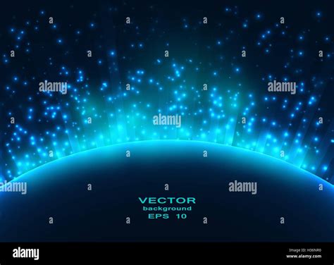 Space planet in the rays of light Stock Vector Image & Art - Alamy