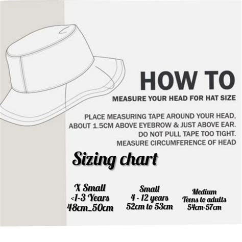 lululemon bucket hat size chart for men