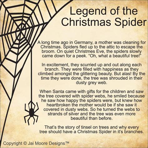 the legend of the christmas spider is shown in an old fashioned style poster with caption