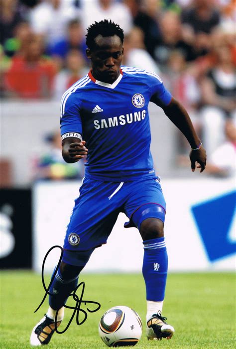 Signed Michael Essien Chelsea Photo - Its Signed Memorabilia