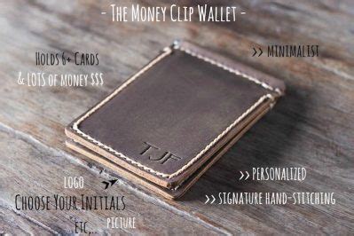 Vertical Money Clip Wallet [Handmade] [Personalized]