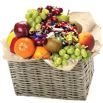 Canasta de frutas frescas y chocolate | Sweet Gourmet Gifts a Noruega