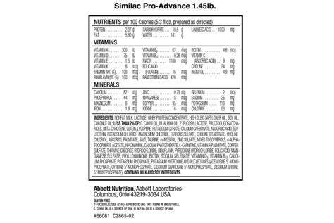 Similac Formula Nutrition Facts – Blog Dandk