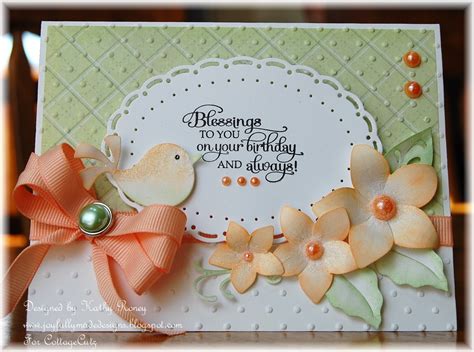 CottageCutz: Birthday Blessings Card