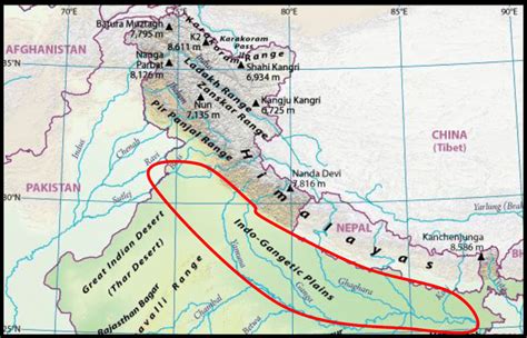 Map showing the Indo-Gangetic Plain (IGP) | Download Scientific Diagram