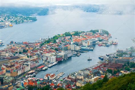 Aerial view of Bergen, Norway — Stock Photo © serge.krinitsa.gmail.com ...