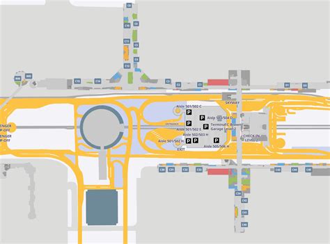 Terminal C map IAH Bush Airport