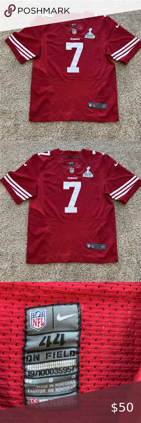 NFL San Francisco 49er Colin Kaepernick XLVII Super bowl Jersey 42 ...