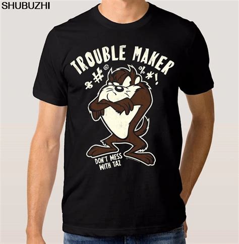 Taz 'Trouble Maker' Art T shirt, Tasmanian Devil Looney Tunes Shirt, All Sizes Cartoon t shirt ...