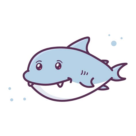 cute shark in the sea 20389583 PNG