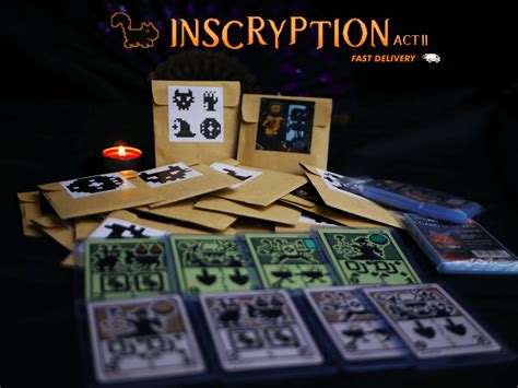 Inscryption Card Game Act 2 Starter Pack 200 Cards and 200 Sleeves, 2 ...