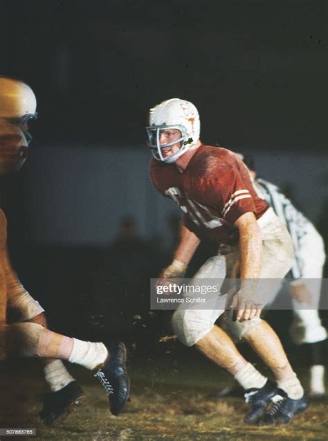 American college football player Tommy Nobis, linebacker for the ...