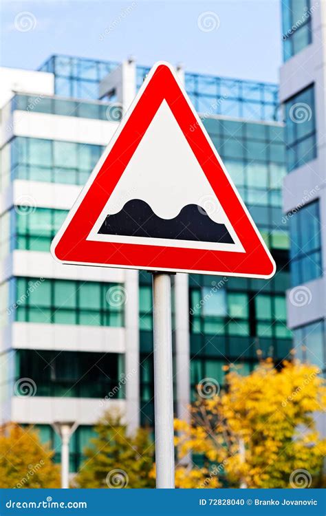 Bumpy road sign stock photo. Image of bump, speed, drive - 72828040