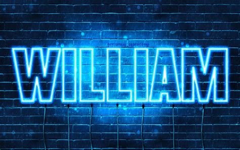 Download wallpapers William, 4k, wallpapers with names, horizontal text ...