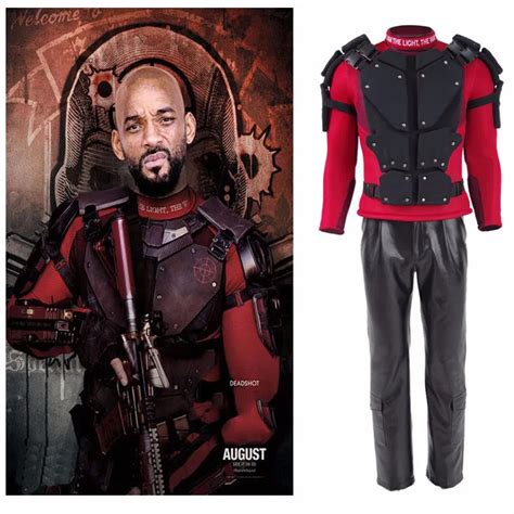 DC Deadshot Floyd Lawton Cosplay Costume Halloween Outfit Top Vest pants for Man-in Movie & TV ...