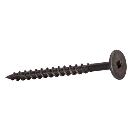 Black #10 Powerhead Wood Screws, 50-Pack | Wood screws, Screws, Black bolt