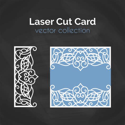 Tarjeta de corte laser. Plantilla Para Cortar. Ilustración de recorte - Descargue Gráficos y ...