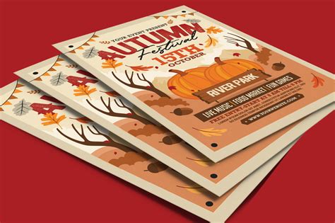 Autumn Fall Festival Flyer template #366257 - TemplateMonster