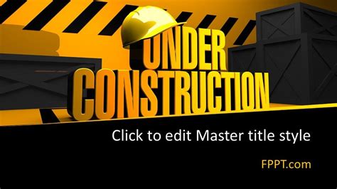 Free Under Construction PowerPoint Template - Free PowerPoint Templates