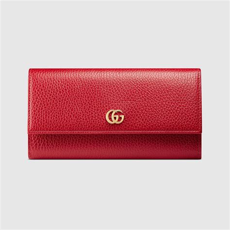 Gucci Leather Continental Wallet in Red - Save 33% - Lyst