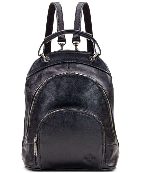 Patricia Nash Heritage Leather Alencon Backpack in Black/Silver (Black) - Lyst