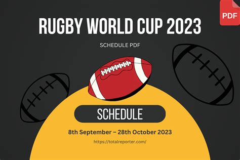 Rugby World Cup 2023 Printable Schedule Pdf Download South Africa - PELAJARAN