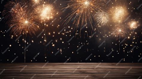 Premium AI Image | New Year 2024 Fireworks Background