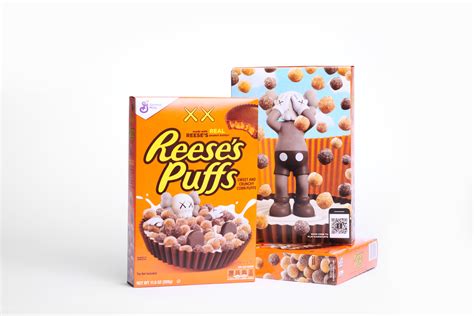 Reese's Puffs Teams Up With KAWS For Artist's First Ever Cereal Collab