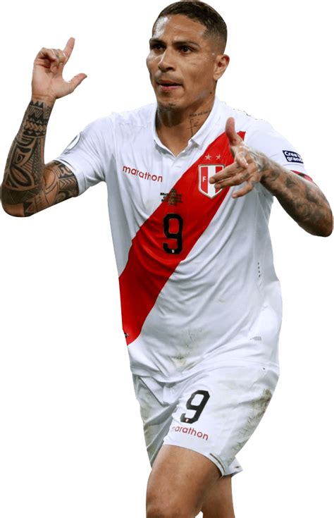 Paolo Guerrero Peru football render - FootyRenders