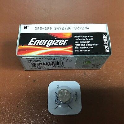 NEW Energizer 395 399 Battery 1.55v Batteries Silver Oxide WATCH SP395 SR927SW | eBay