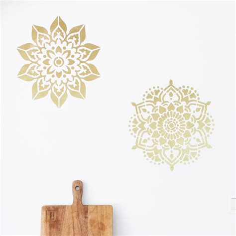 Small Mandala Stencils | Perfect for DIY & Craft Projects – Mandala ...