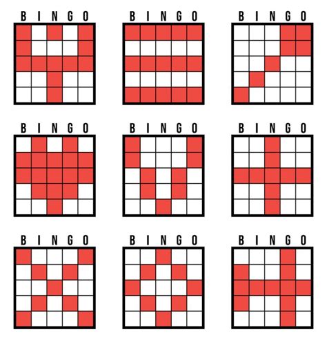 13 Best Printable Bingo Pattern Examples PDF for Free at Printablee | Bingo patterns, Bingo ...