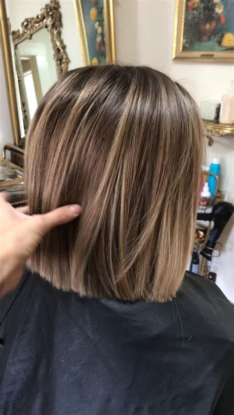 Blonde Balayage Discover Bob haircut with soft blonde balayage Short ...