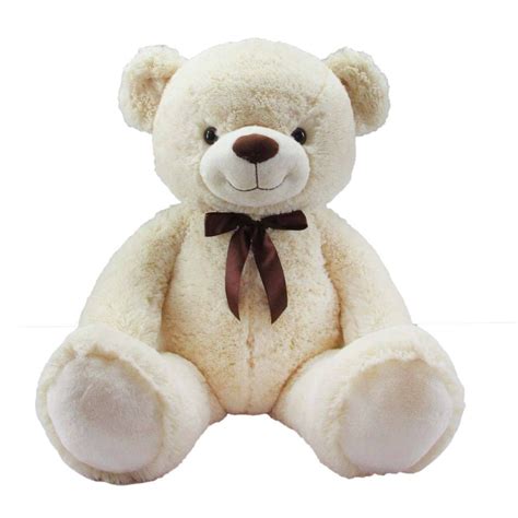 Oso De Peluche Gigante Cafe Y Blanco 102 Cm - $ 1,097.00 en Mercado Libre