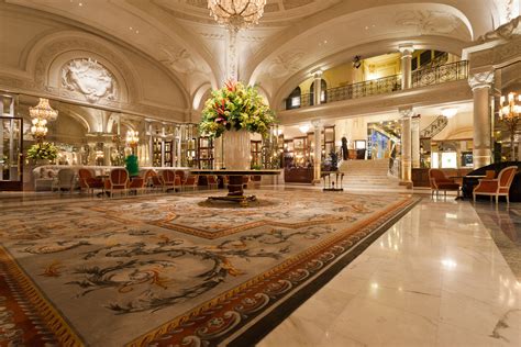 Lobby of the Hotel de Paris. Monte Carlo, Monaco.