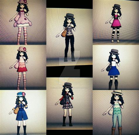 Pokemon X and Y Trainer outfits (Female) by Darkprincesskatia.deviantart.com on @DeviantArt ...