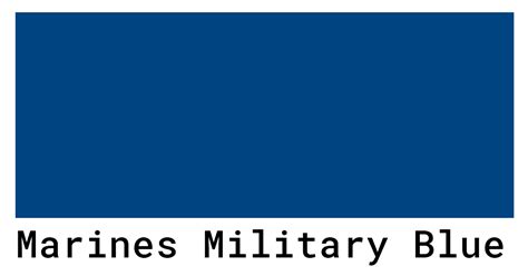 Marines Military Blue Color Codes - The Hex, RGB and CMYK Values That You Need