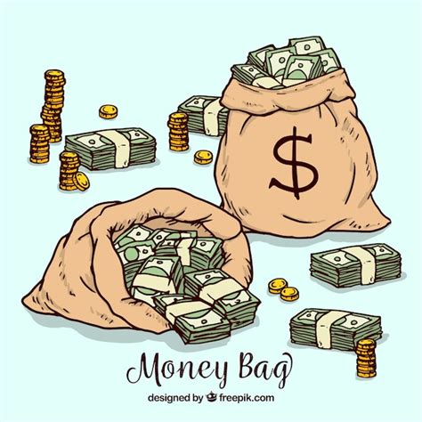 Money bag drawing Vectors & Illustrations for Free Download | Freepik