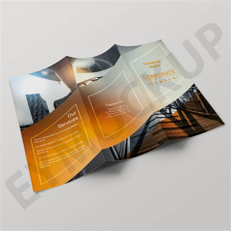 Free PSD Corporate Tri-Fold Brochure