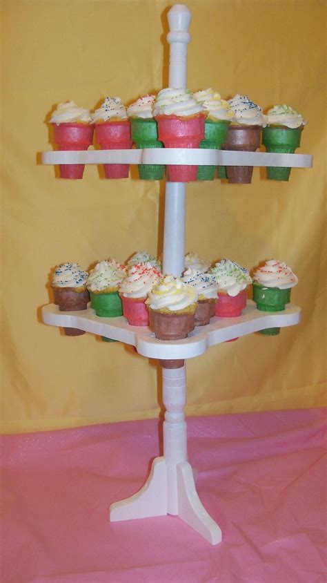 Ice Cream Cone Cupcake Stand | Cupcake ice cream cones, Diy cupcake ...