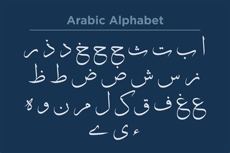 Arabic Alphabet Calligraphy Fonts Style 22054014 Vector Art at Vecteezy