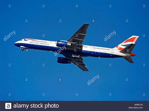 British Airways Boeing 757 flight shortly after takeoff Stock Photo - Alamy