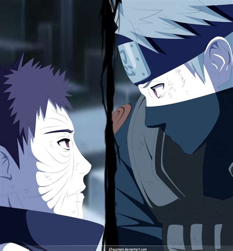 Naruto Manga 629 Kakashi vs Obito by Sfguzmani on DeviantArt