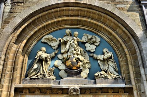 Tympanum Sculpture at St. Paul’s Church in Antwerp, Belgium - Encircle Photos