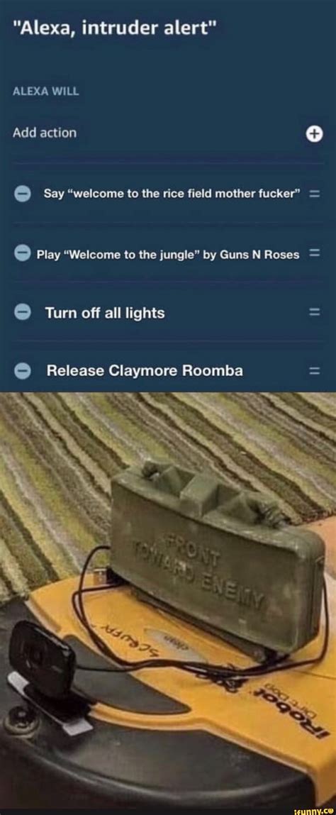 Alexa Intruder Alert Meme Roomba