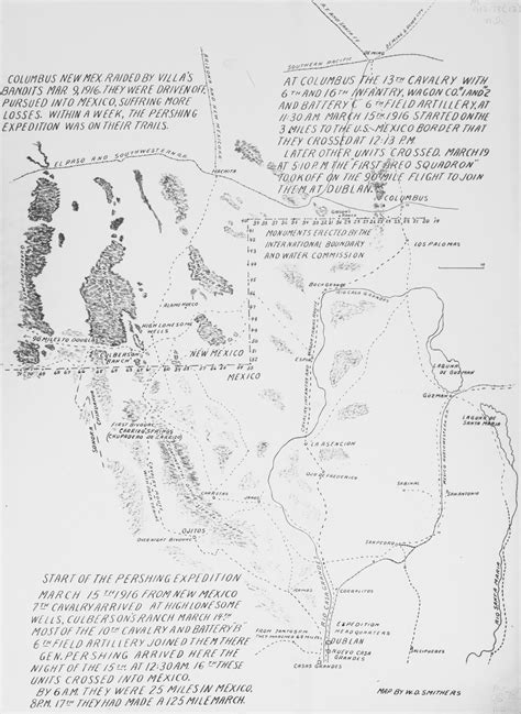 [Map of the Pershing Expedition: March 15, 1916] - Side 1 of 1 - The ...