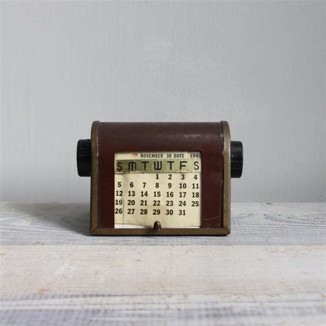 Vintage Perpetual Calendar by ethanollie on Etsy