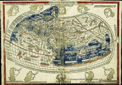 Ptolemy World Map Printable – C.100-178 (1407) - Printable World Maps