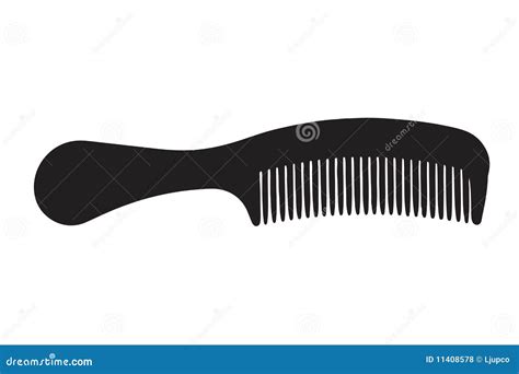 A Silhouette Of A Comb Royalty Free Stock Photos - Image: 11408578