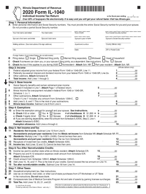 Illinois Dept of Revenue Tax S 2020-2024 Form - Fill Out and Sign Printable PDF Template ...